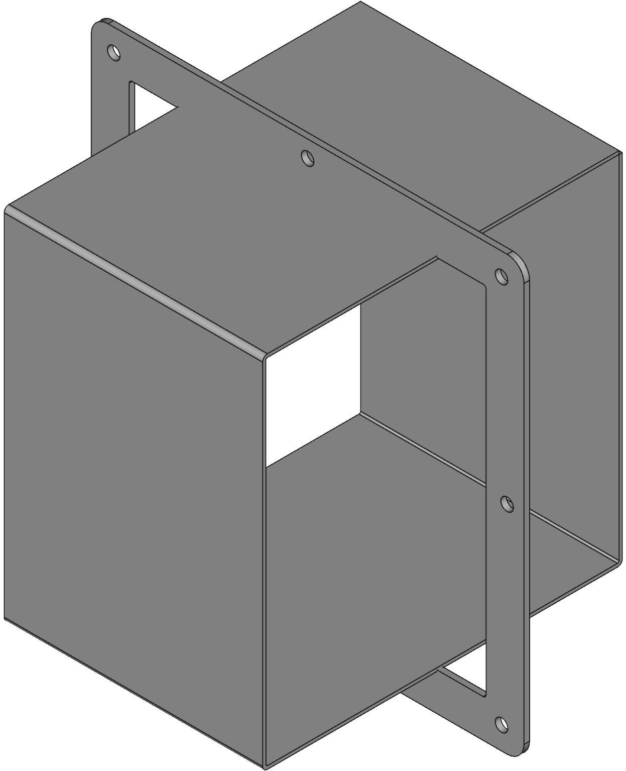 Hammond Manufacturing-1487EM6SS Kabelzubehör Cable Accessories Nipple Rectangular Steel Gray