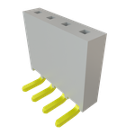 Conn Socket Strip SKT 4 POS 2.54mm Solder RA Side Entry Thru-Hole Bulk