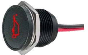 Apem Components-Q16FP3BPXXG28E Panel Mount Indicators LED Panel Mount Indicator Uni-Color Green 5mcd 2-Pin