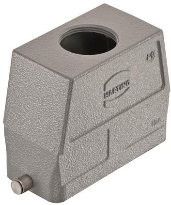 HARTING Technology Group-19300160448 Backshells Hood 180° 16B Shell Size Powder Die Cast Aluminum Single Lock Han®
