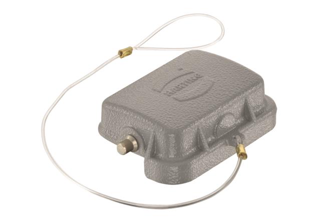 HARTING-09300065427 Accessoires de raccordement Connector Accessories Metal Cover Straight Metal