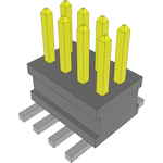 Conn Unshrouded Header HDR 8 POS 1.27mm Solder ST Top Entry SMD TIGER CLAW™ Tube