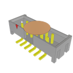 Conn Shrouded Header (4 Sides) HDR 12 POS 2mm Solder ST SMD T/R