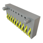 Conn One Piece Interface HDR 10 POS 1mm Solder ST SMD Tube