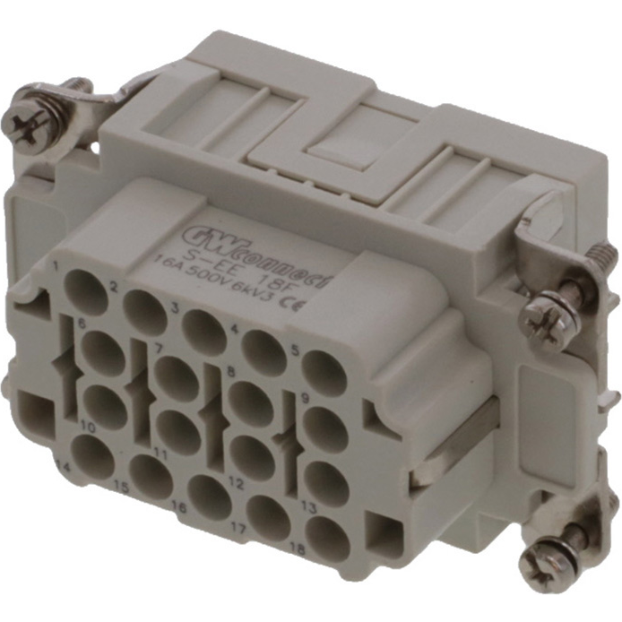 Molex-7318.6091.0 Connector Rectangular Conn Rectangular F 18 POS Crimp ST Cable Mount Bag