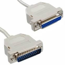 Assmann WSW components, Inc-AK526-3 Assemblaggio cavo Altro D-Sub cables Extension cable DB male 25 pins 25 wire cable shielded, 28 AWG DB female 25 pins, 3m, beige