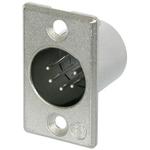 Conn XLR Connector M 5 POS Solder Cup ST Panel Mount 5 Terminal 1 Port