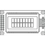 Vishay-LCD-008N002A1-YGH-JT null Character Display STN Transflective 8Char x 2Line 16-Pin