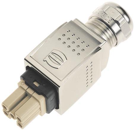 HARTING-09352320401 Potencia del conector Pan PP Power L Metal Fixed Coding