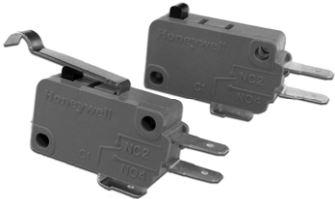 Honeywell-V15T22-C1P100-01 Switch Snap Action Switch Snap Action N.O. SPST Short Straight Lever 22A 250VAC 0.98N Screw Mount Quick Connect