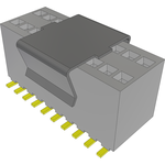 Conn Socket Strip SKT 20 POS 1.27mm Solder ST SMD Tube