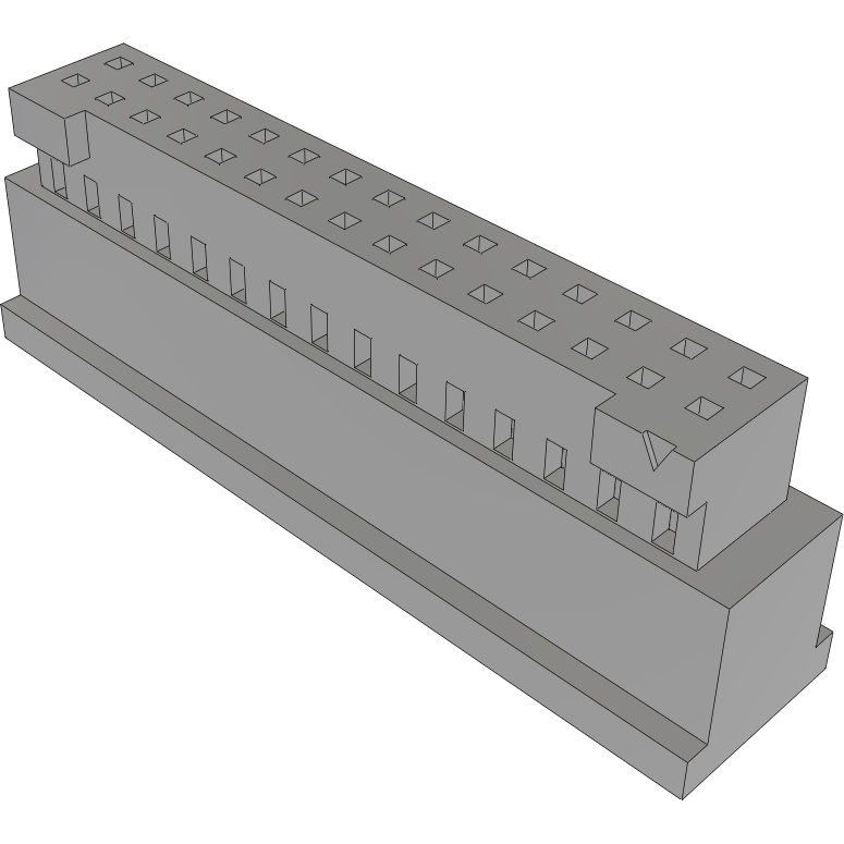 Samtec-ISD2-15-D Custodia filo connettore dedicato Conn Housing RCP 30 POS 2mm Crimp ST Cable Mount Black TIGER EYE™ Tube