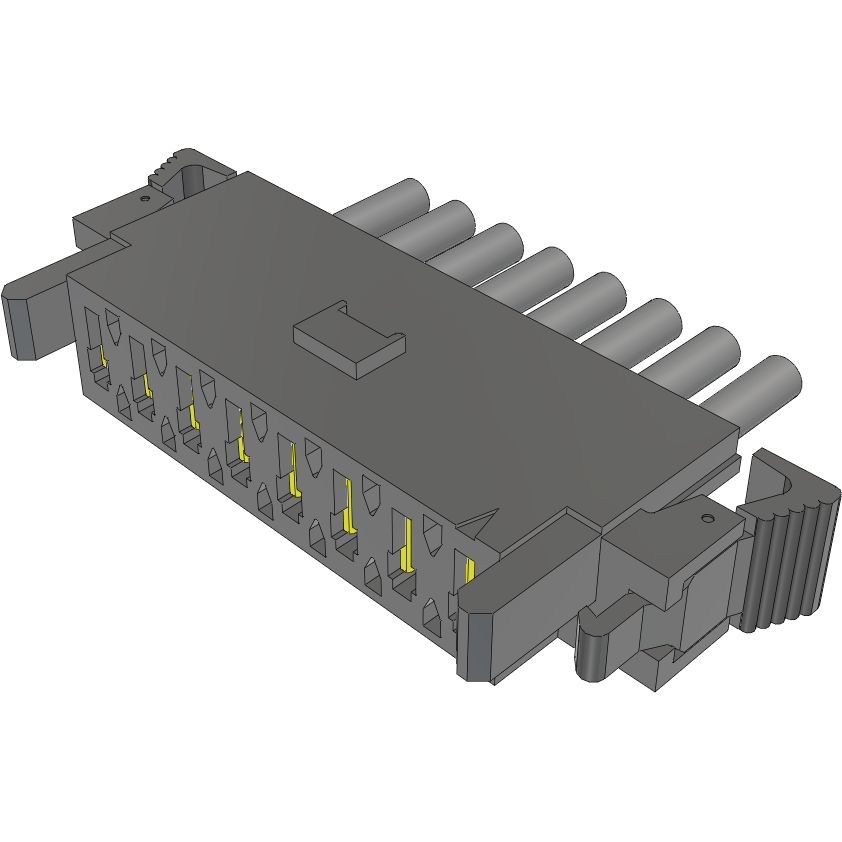 Samtec-MPSS-08-16-L-24.00-SR Cable Assembly AC Power Cable Assembly 0.609m Power 8 POS SKT Crimp 16AWG