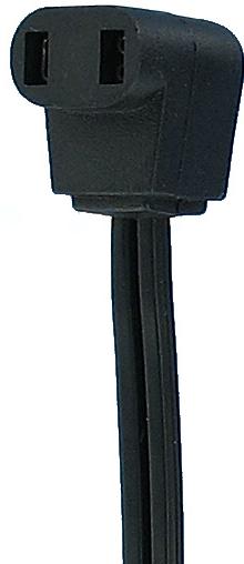 Qualtek Electronics-07190-12 Assemblaggio cavo Altro Cable Assembly Cord 0.305m 18AWG Power 2 POS M Bulk