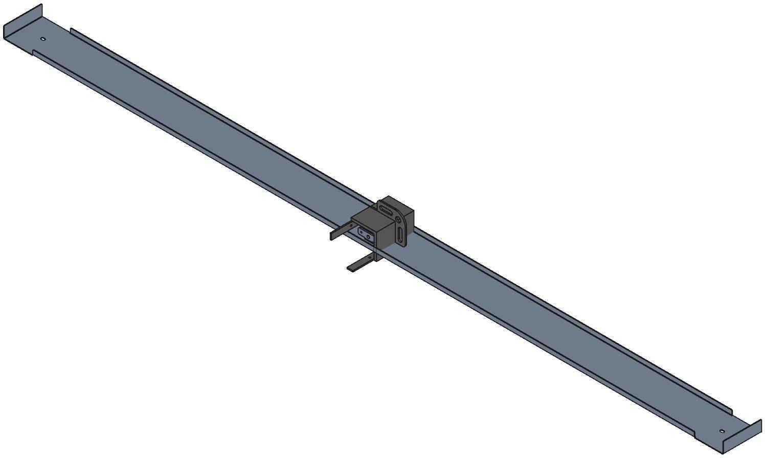 Hammond Manufacturing-HPLW118 null Plinth, Steel, Black, 70.64 In Length, 3.94 In Width, 3.62 In Height