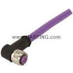 Cable Assembly Circular 5m 22AWG M12 Circular 2 Right Angle