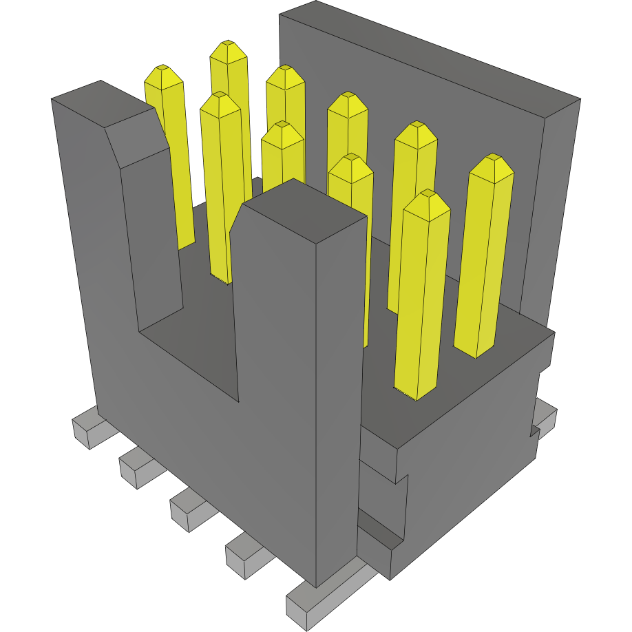 Samtec-FTSH-105-01-L-DV-K Connector Headers and PCB Receptacles Conn Shrouded Header (2 Sides) HDR 10 POS 1.27mm Solder ST Top Entry SMD TIGER CLAW™ Tube