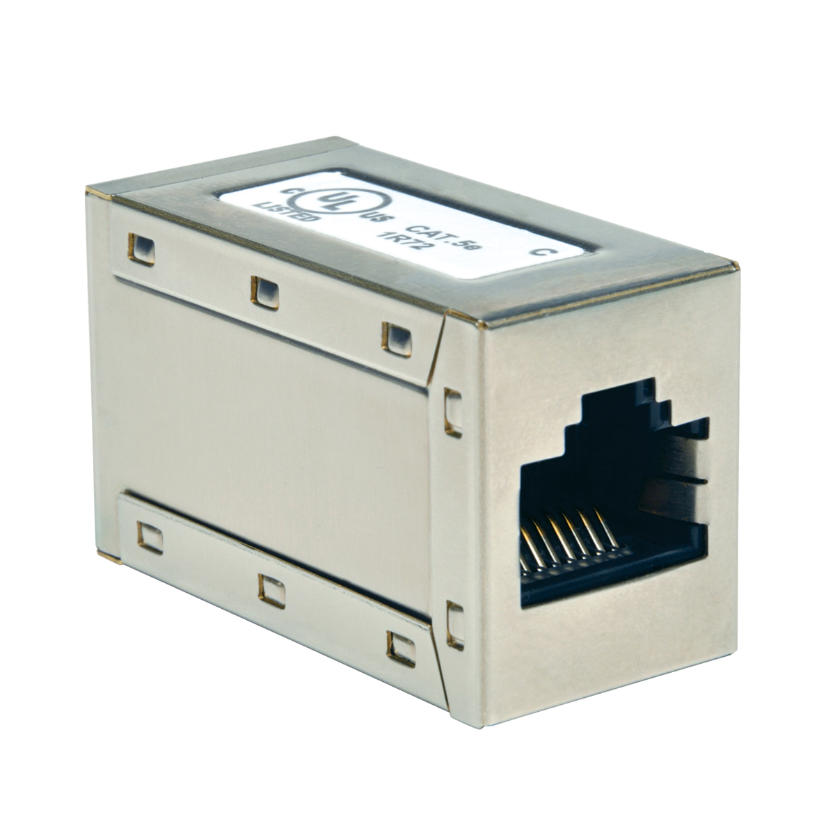 Eaton (formerly TrippLite)-N032-001 Steckverbinder, Telefon und Telekommunikation Conn RJ-45 Coupler F/F 8/8 POS ST 1/1 Port Cat 5/Cat 5e