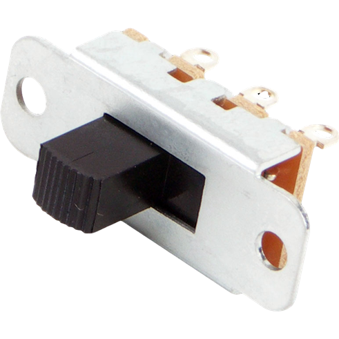 Switchcraft-46203MRX Schiebeschalter Switch Slide SPDT Top Slide 3A 125VAC Solder Lug Panel Mount