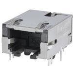 Bel Fuse-2250934-1 Steckverbinder, Telefon und Telekommunikation Conn RJ-45 RCP 8 POS 1.02mm Solder RA Thru-Hole 16 Terminal 1 Port