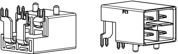 Amphenol Communications Solutions-10137559-102LF Connector Power OCTIS™ - Power, Input Output Connectors, Metral HDXS board connector