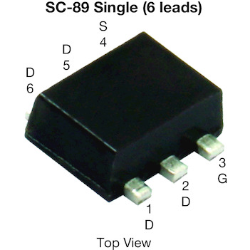 Vishay-SI1070X-T1-GE3 MOSFET Trans MOSFET N-CH 30V 1.2A 6-Pin SC-89 T/R