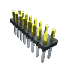 Samtec-MTLW-107-05-G-D-170-06 Cabezales del conector y receptáculos PCB Conn Unshrouded Header HDR 14 POS 2.54mm Solder ST Top Entry Thru-Hole Bulk