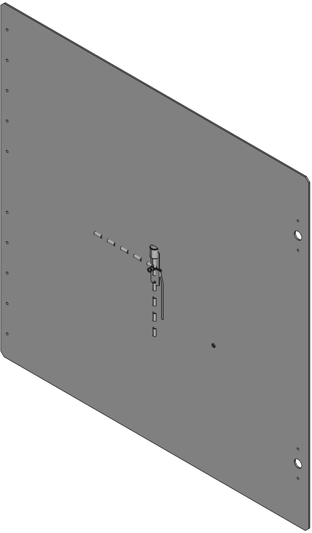 Hammond Manufacturing-PJSP2424 null Swing Panel, Aluminum, 23.38 In Height