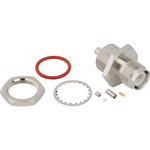 Conn RPTNC 0Hz to 9GHz 50Ohm Crimp/Solder ST Cable Mount F Gold