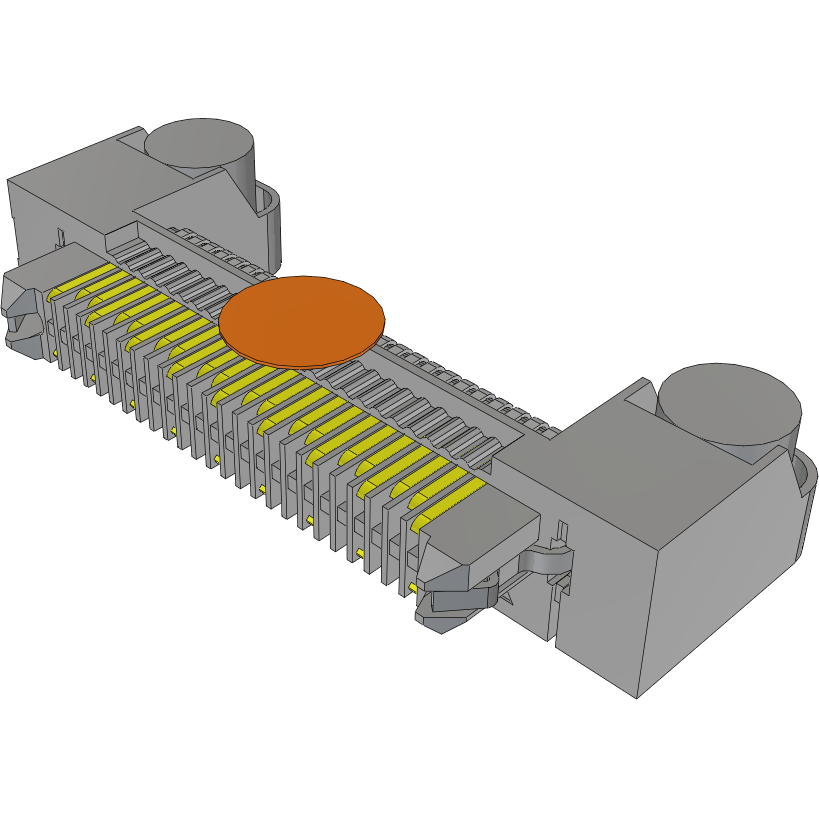 Samtec-ERM8-025-01-S-D-RA-DS-L-K-TR Steckverbinderleisten und Leiterplattenbuchsen Conn Micro High Speed Terminal Strip HDR 50 POS 0.8mm Solder RA Side Entry SMD T/R