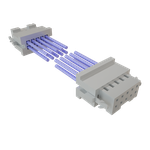 Cable Assembly Discrete Wire 0.203m 24AWG Socket Strip to Socket Strip 10 to 10 POS SKT-SKT Crimp-Crimp TIGER EYE™ Layer