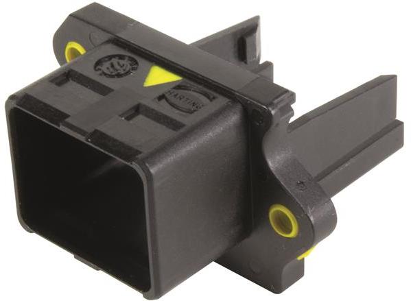 HARTING-09455450041 Steckverbinderzubehör Connector Accessories Housing Straight Thermoplastic Black