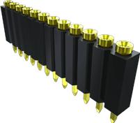 Samtec-ESS-112-TT-27 Piastre connettori e prese PCB Conn Socket Strip SKT 12 POS 2.54mm Solder ST Top Entry Thru-Hole Bulk