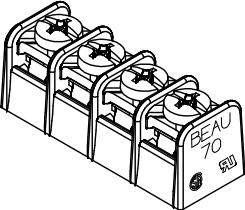Molex-38709-0157 Steckverbinder, Klemmenblöcke Conn Barrier Strip 6 POS 8.26mm Solder RA Thru-Hole