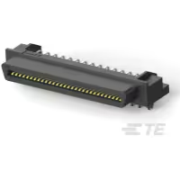 TE Connectivity-1734037-6 Connector SCSI Conn High Density RCP 60 POS 1.27mm Solder RA Thru-Hole 60 Terminal 1 Port Package