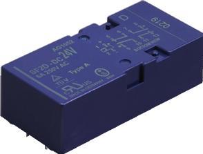 Panasonic-SF2D12D Power Relays Power Relay 12VDC 6A DPST-NO/DPST-NC(53.3x25x16.5)mm THT