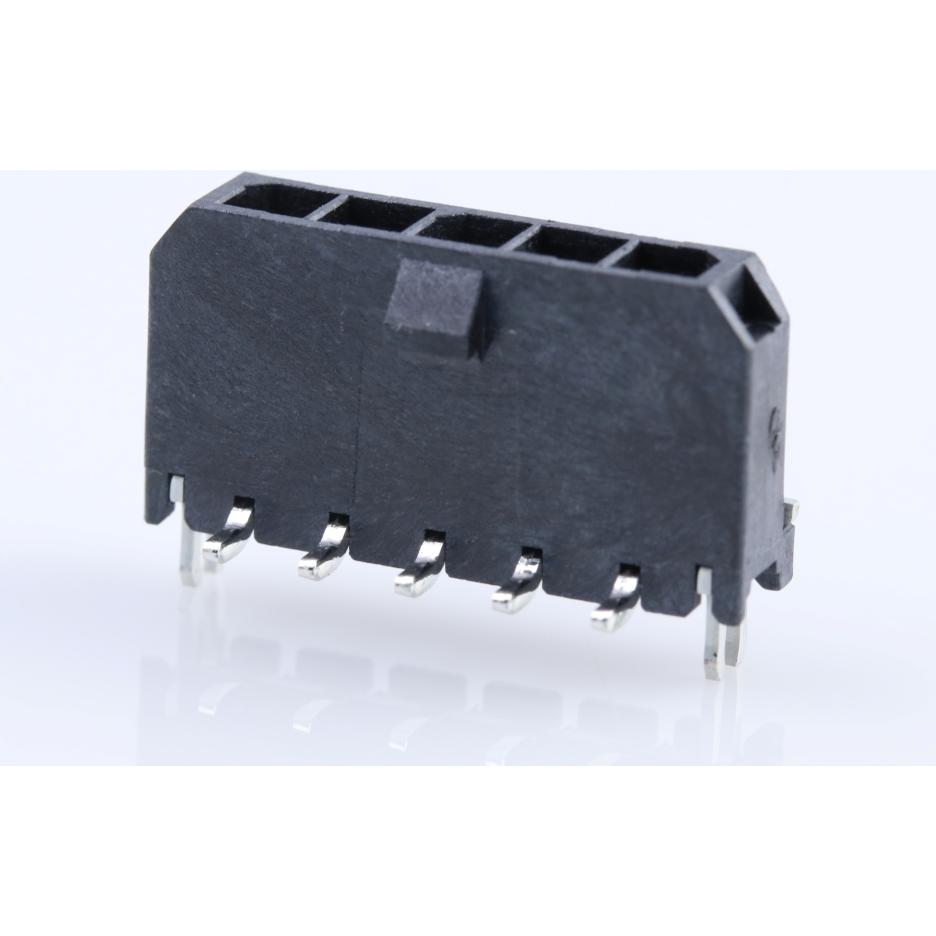 Molex-0436500523 Cabezales del conector y receptáculos PCB Conn Wire to Board HDR 5 POS 3mm Solder ST SMD Micro-Fit 3.0 T/R