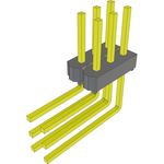 Conn Unshrouded Header HDR 6 POS 2.54mm Solder RA Side Entry Thru-Hole Bulk