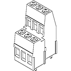 Molex-0398800732 Blocs de raccordement de terminaux Conn Eurostyle Block 32 POS 5.08mm Solder ST Thru-Hole 24A/Contact Eurostyle™