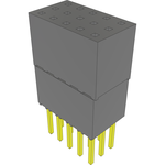Conn Elevated Socket SKT 15 POS 2.54mm Solder ST Top Entry Thru-Hole Tube
