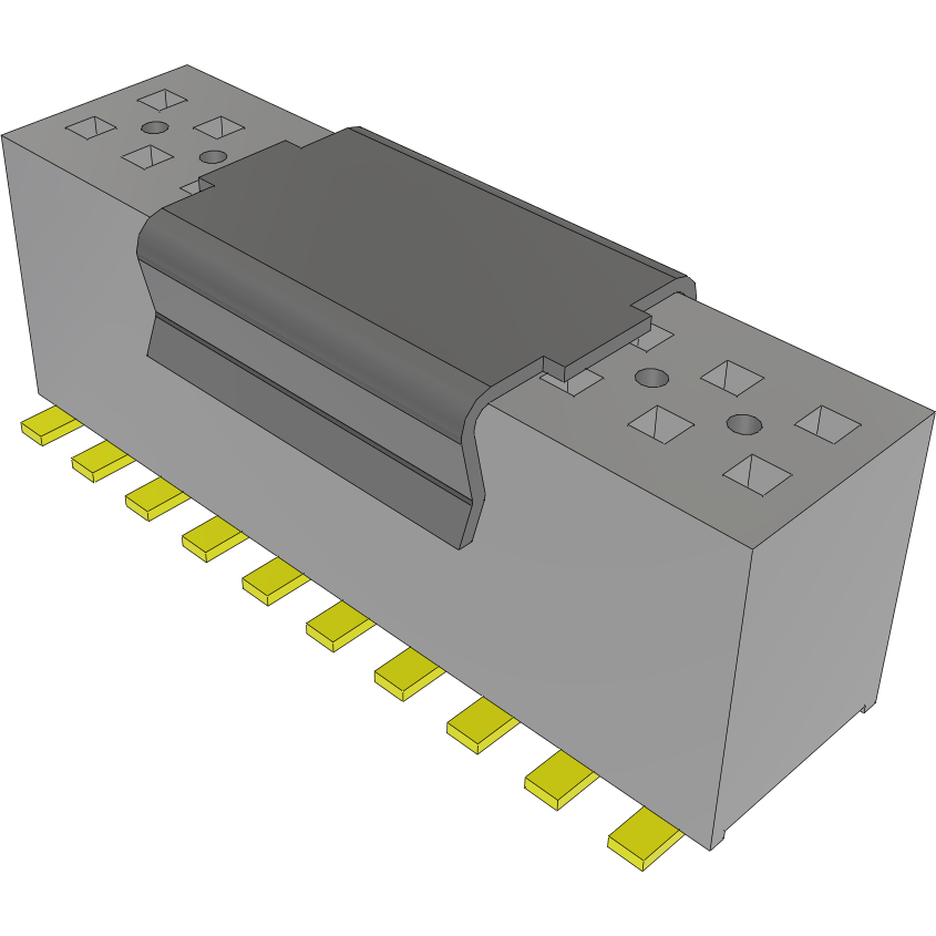 Samtec-FLE-110-01-GF-DV-A-P Piastre connettori e prese PCB Conn Socket Strip SKT 20 POS 1.27mm Solder ST SMD Tube