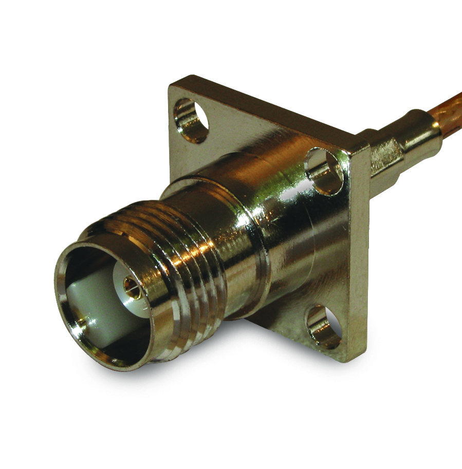 Amphenol RF-122246 射频连接器 Conn TNC 0Hz to 11GHz 50Ohm Crimp ST Flange Mount RCP Gold