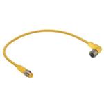 M12-Round-Plug Connector, Double-Ended Cordsets