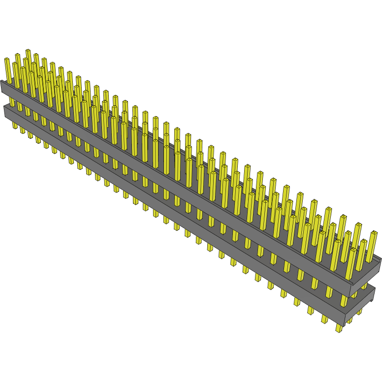 Samtec-DW-32-15-L-T-325 Connector Headers and PCB Receptacles Conn Board Stacker HDR 96 POS 2.54mm Solder ST Top Entry Thru-Hole Bulk