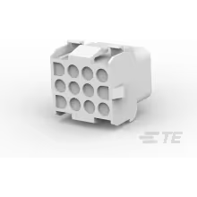 TE Connectivity-926681-3 Connector Discrete Wire Housing Conn Housing RCP 12 POS Crimp ST Panel Mount Natural Bag