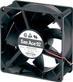 SANYO DENKI-9G0912G101 Gebläse und Lüfter DC Fan Axial Ball Bearing 12V 7V to 13.8V 110CFM 50dB 92 X 92 X 38mm