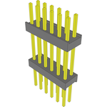 Conn Board Stacker HDR 12 POS 2.54mm Solder ST Top Entry Thru-Hole Bulk
