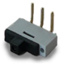 EOZ S.A.S-09.10201.02 Switch Slide Switch Slide ON ON SPDT Side Slide 0.5A 24VAC 24VDC 6VA 10000Cycles PC Pins Thru-Hole