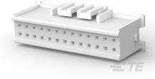 TE Connectivity-2-1969540-6 分立接线罩连接器 Conn Housing PL 26 POS 2.5mm Crimp ST Cable Mount White Bag