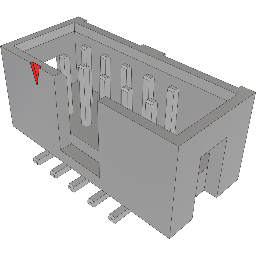 Samtec-HTST-105-01-T-DV Connector Headers and PCB Receptacles Conn Shrouded Header (4 Sides) HDR 10 POS 2.54mm Solder ST Top Entry SMD FLEX STACK Tube